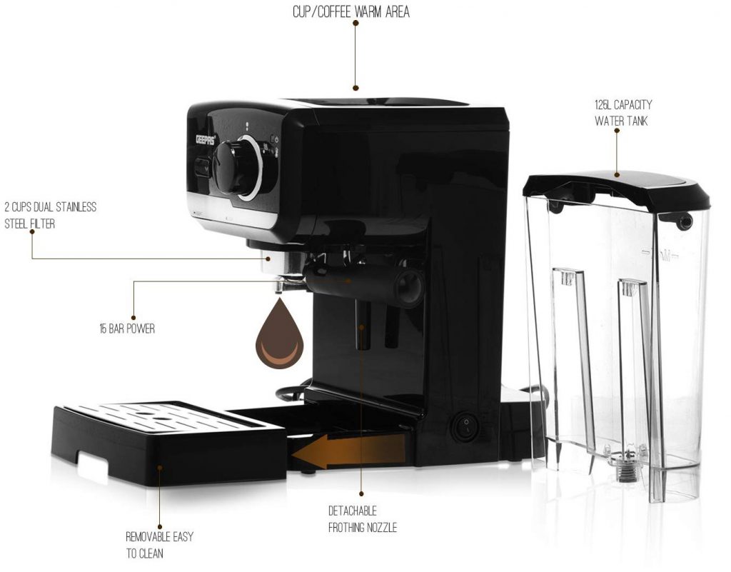 اسپرسو ساز جی پاس مدل GCM41507 - دستگاه قهوه ساز